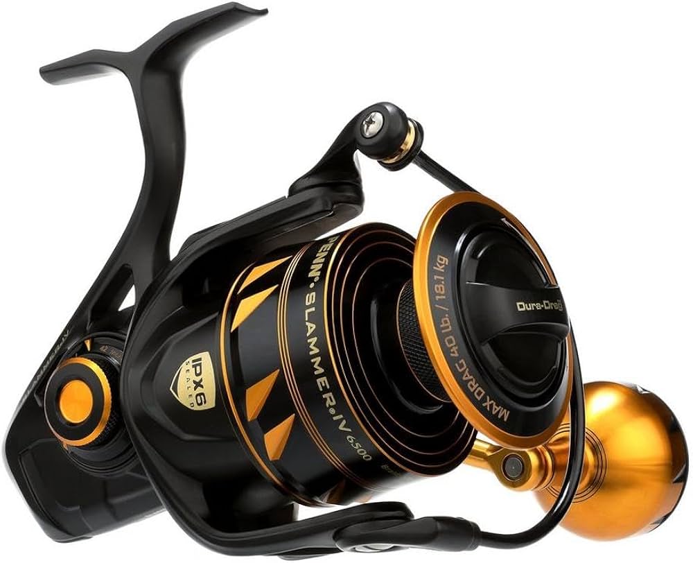 Amazon.com : PENN Slammer IV Spinning Black Gold 15 oz : Sports