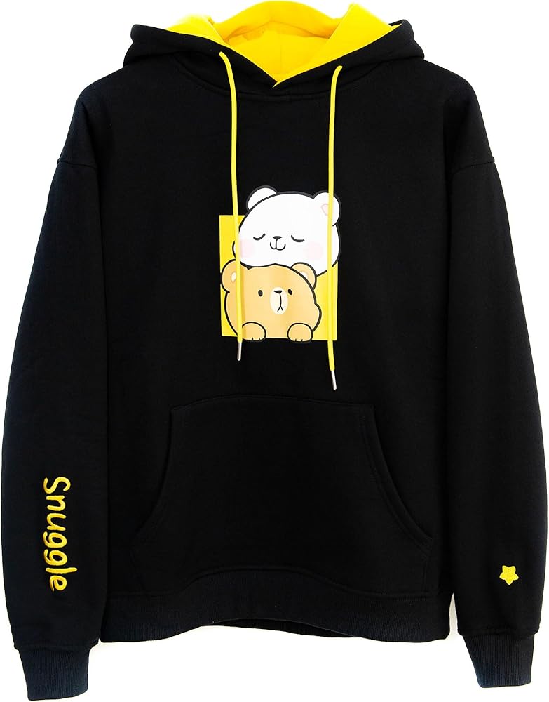Amazon.com: Milkmochabear Black Snuggle XS Fleece Hoodie Authentic
