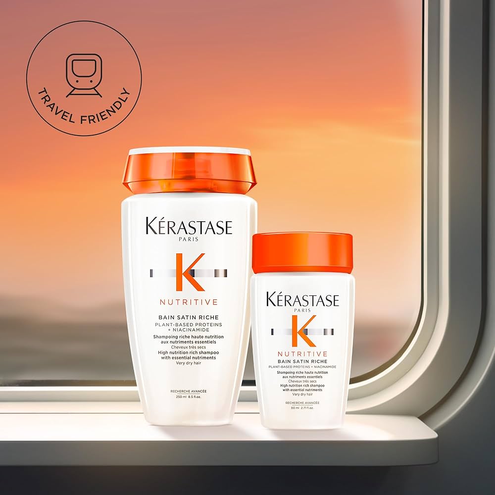 Amazon.com: KÉRASTASE Nutritive Bain Satin Riche Shampoo, Cleanses