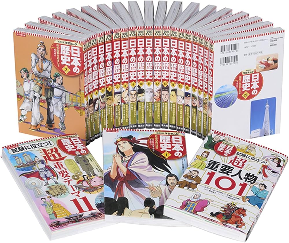 集英社 コンパクト版 学習まんが 日本の歴史 全巻セット(全20巻+別巻2