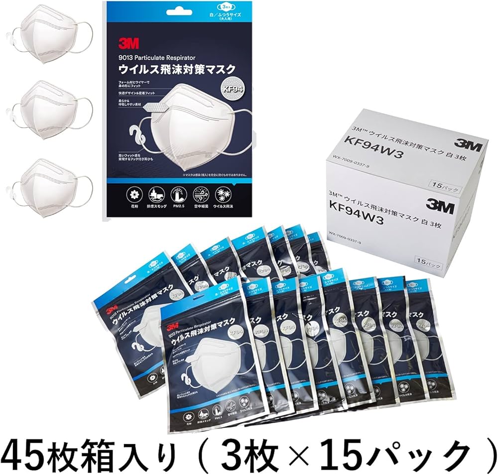 Amazon.co.jp: 【Amazon.co.jp限定】スリーエム(3M) マスク ウイルス