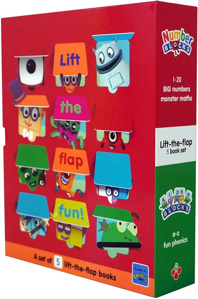 Numberblocks and Alphablocks Lift-the-Flap 5-Book Box Set