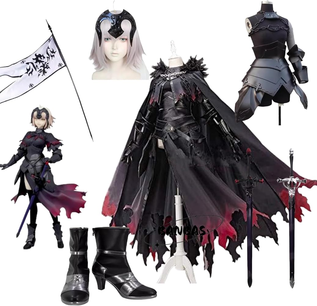 Amazon.co.jp: FGO ジャンヌオルタ コスプレ衣装 (ウィッグ 靴別売り