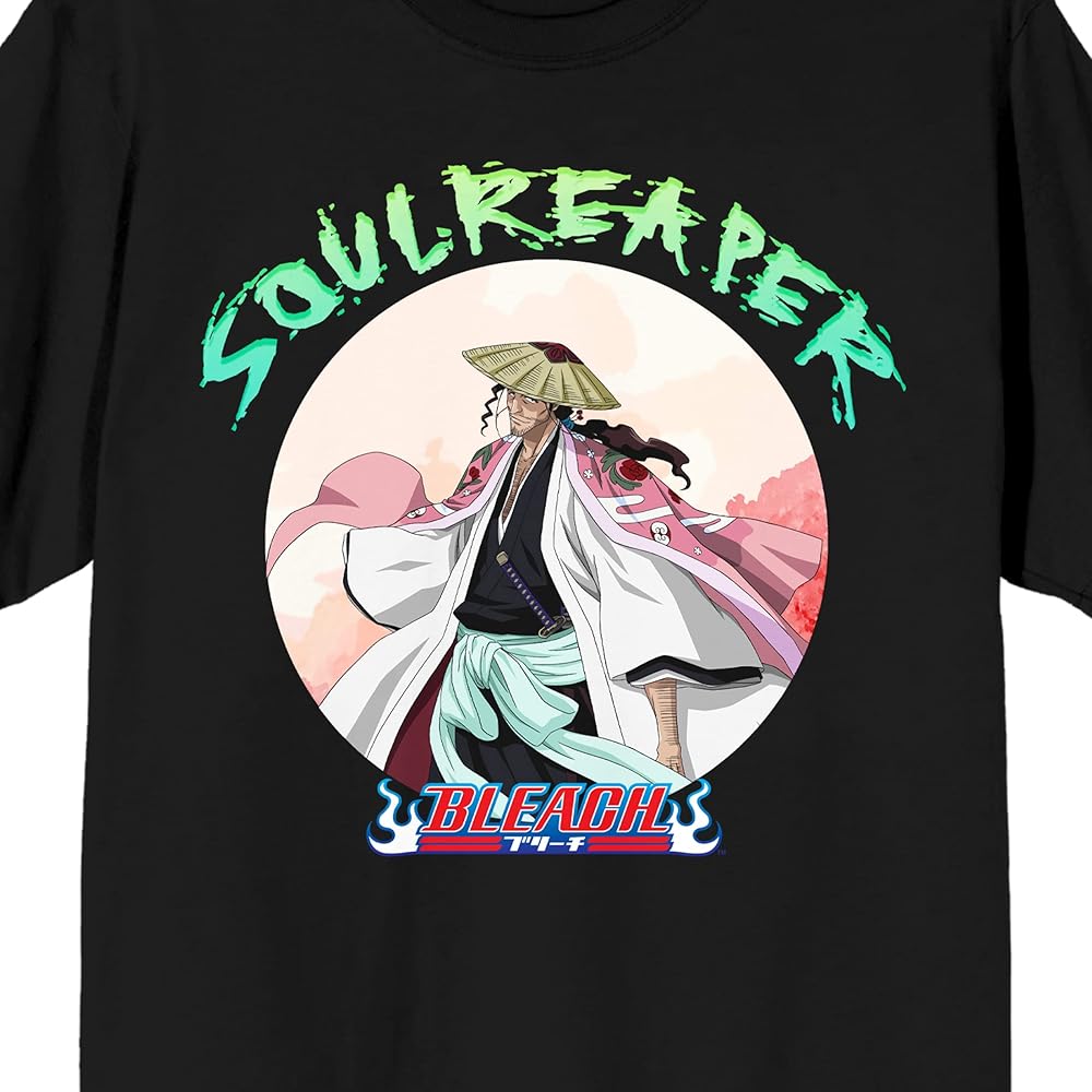 Amazon.com: Bioworld Bleach Shunsui Sakura Soulreaper Men's Black
