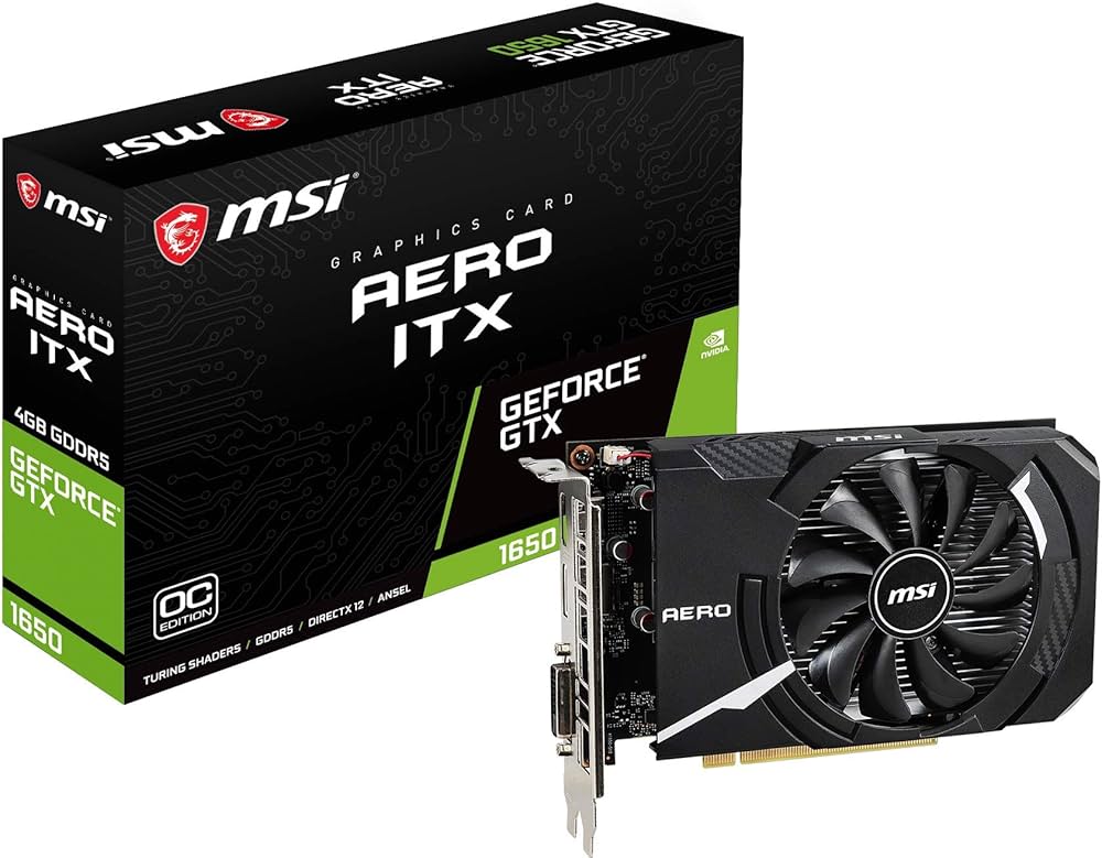 Amazon.co.jp: MSI GeForce GTX 1650 AERO ITX 4G OCV1 グラフィックス