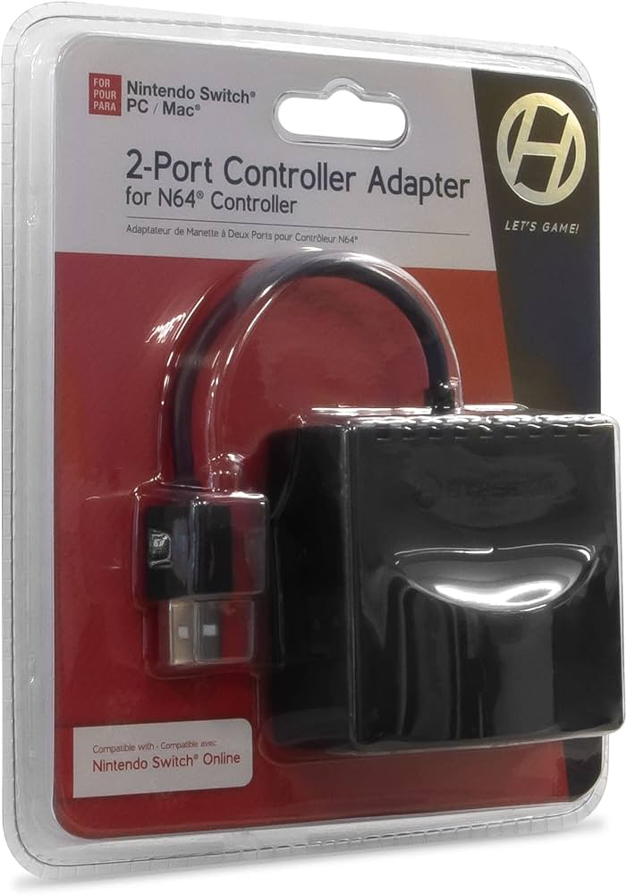 Amazon.com: 2-Port Controller Adapter for N64 / Nintendo Switch/PC