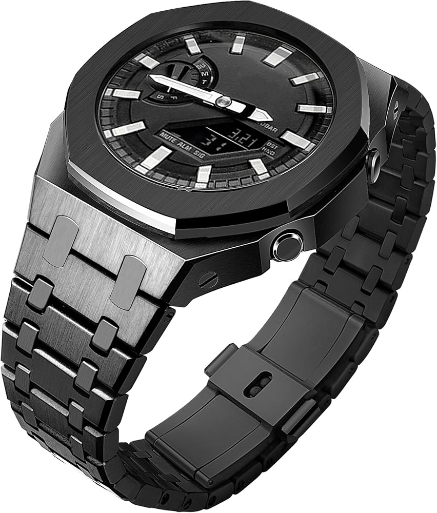 Amazon.com: GA2100 Stainless Steel Watch Band Case Mod Kit, Smooth