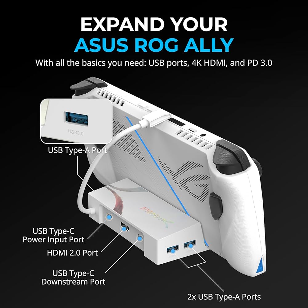 Amazon.com: SABRENT Docking Station for Asus ROG Ally, 6-Port USB