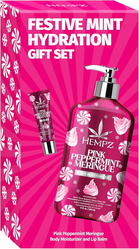 Amazon.com : Hempz Festive Mint Hydration Pink Peppermint Meringue