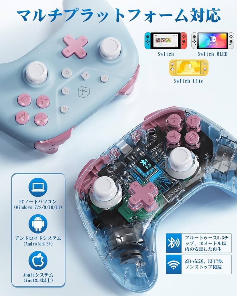 Amazon.co.jp: Switch コントローラー 無線 ゲームパッド スイッチ