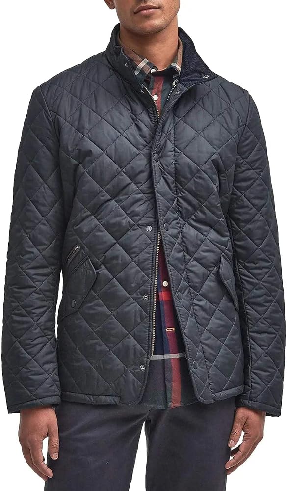 Barbour Chelsea Sportsquilt Jacket Navy X-Large at Amazon Men's