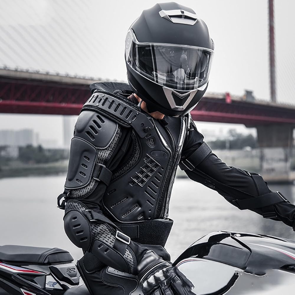 Amazon.co.jp: [ShaaRi] プロのバイクオートバイフルボディアーマー