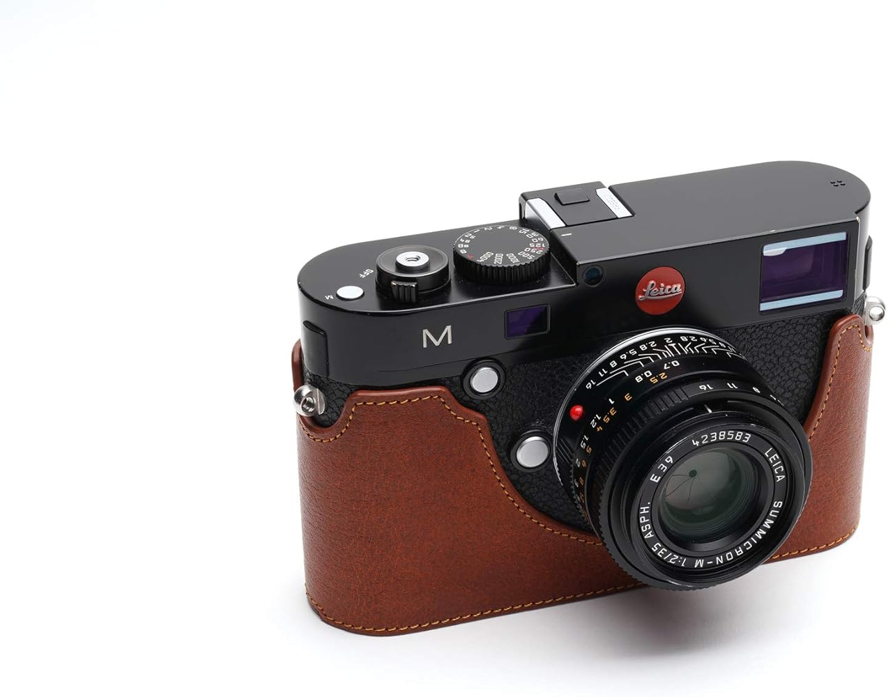 Amazon.co.jp: BolinUS M カメラケース ハンドメイド 本革 ハーフ