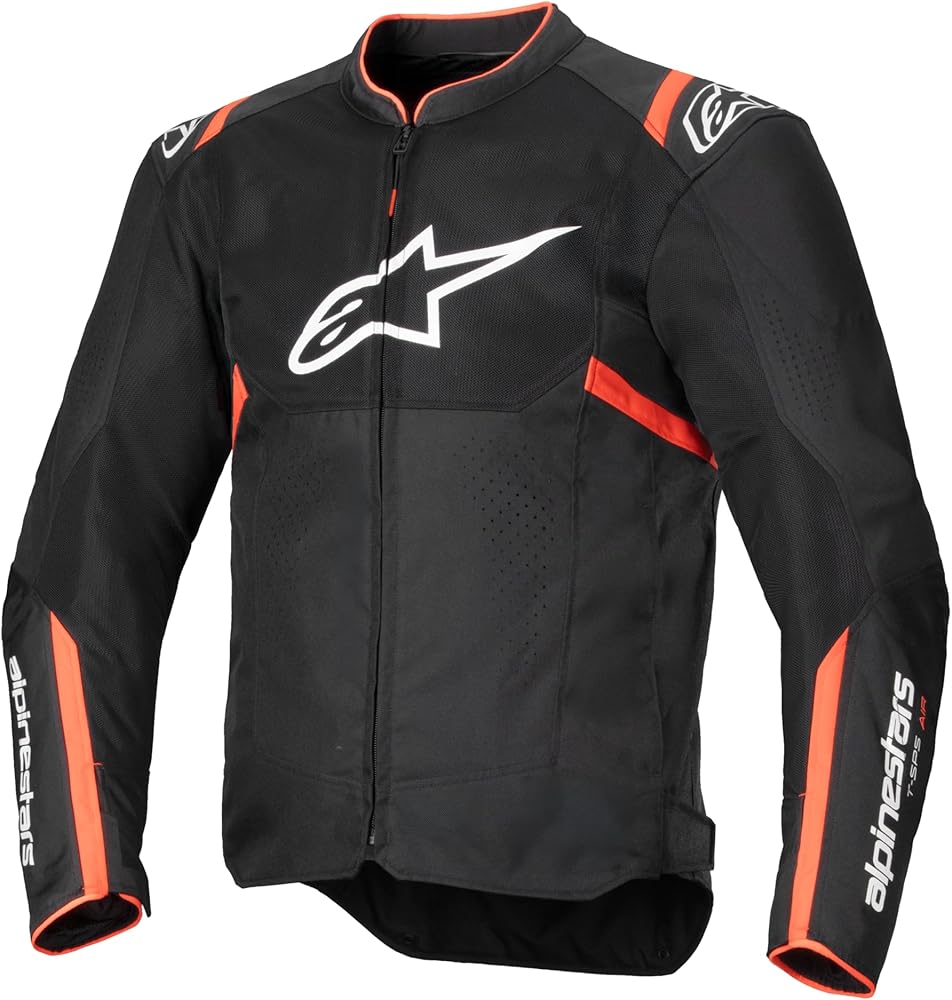 Amazon.com: Alpinestars T-Sps Air V2 Jacket S, Black/Red Fluo