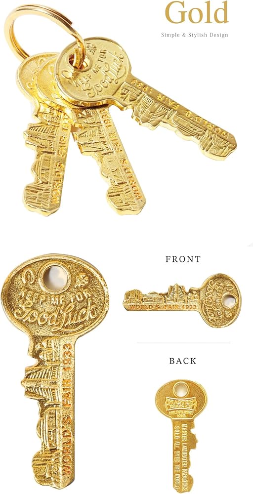 Amazon.co.jp: [Qroza] Good Luck Key 3個セット メタルミックス 銅