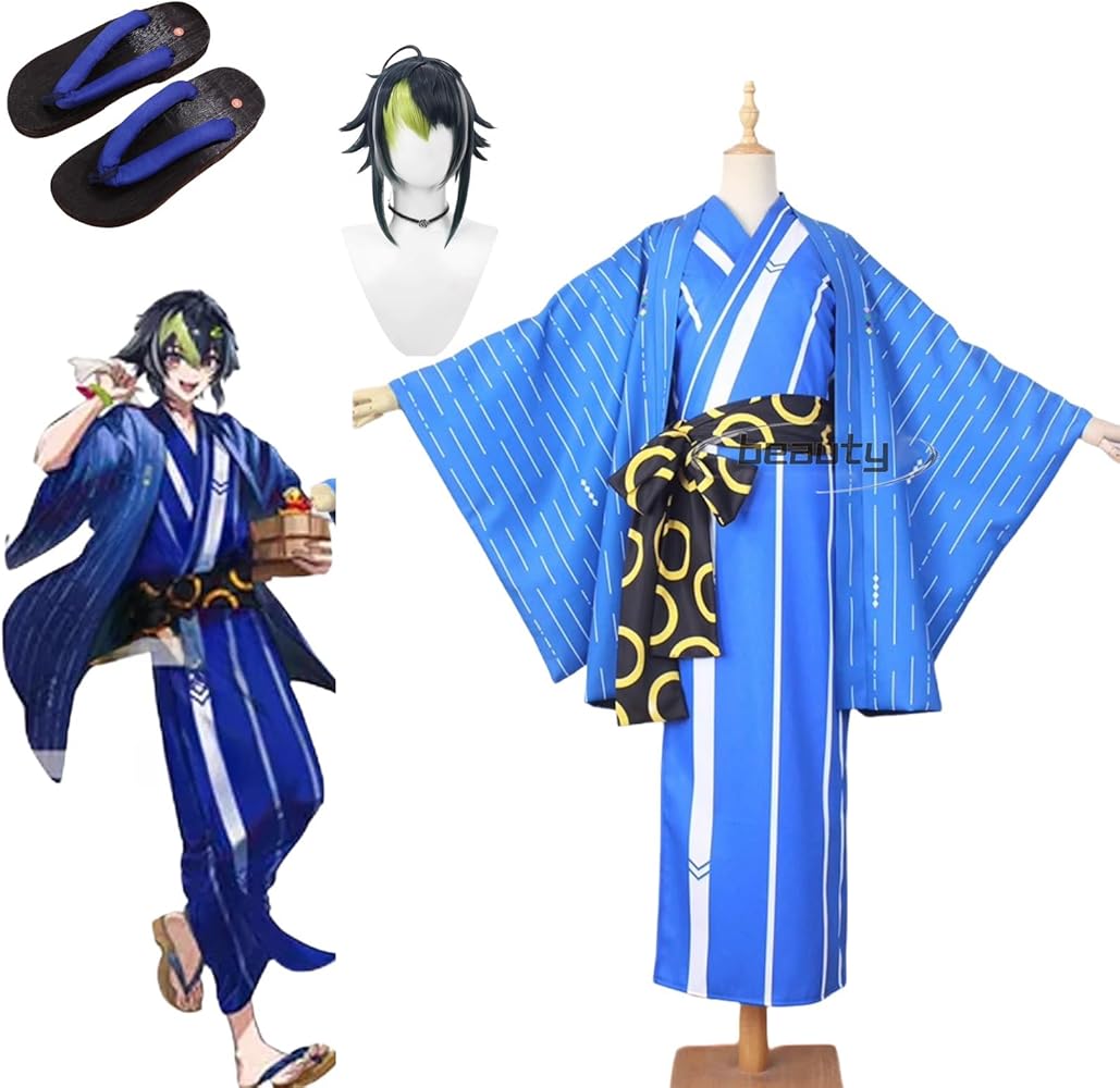 Amazon.co.jp: [Beauty 出品] Vtuber 伊波ライ 着物 コスプレ衣装 (wig