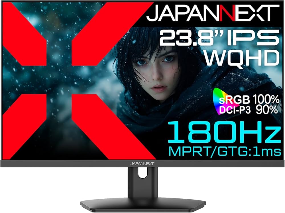 Amazon.co.jp: JAPANNEXT 23.8インチ IPSパネル 180Hz WQHD(2560x1440