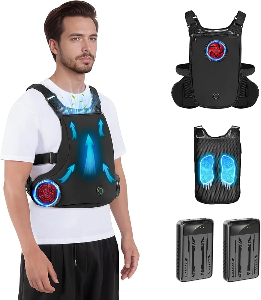 Amazon.co.jp: [KLIFE] ペルチェ ベスト 空調ファン付き バッテリー