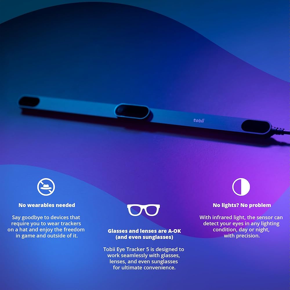 Tobii Tobii Eye Tracker 5 - Head & Eye Tracking Gaming Controller