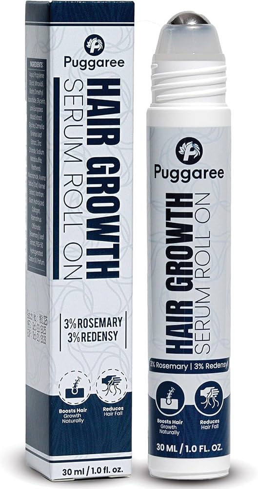 Amazon.com : Puggaree Redensyl Hair–Growth–Serum Roll On – 3