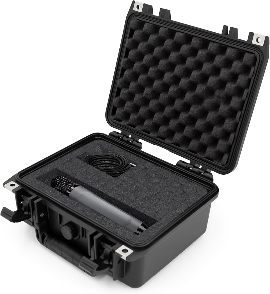 Amazon | Casematix 11インチ 防水スタジオレコーディングマイクケース
