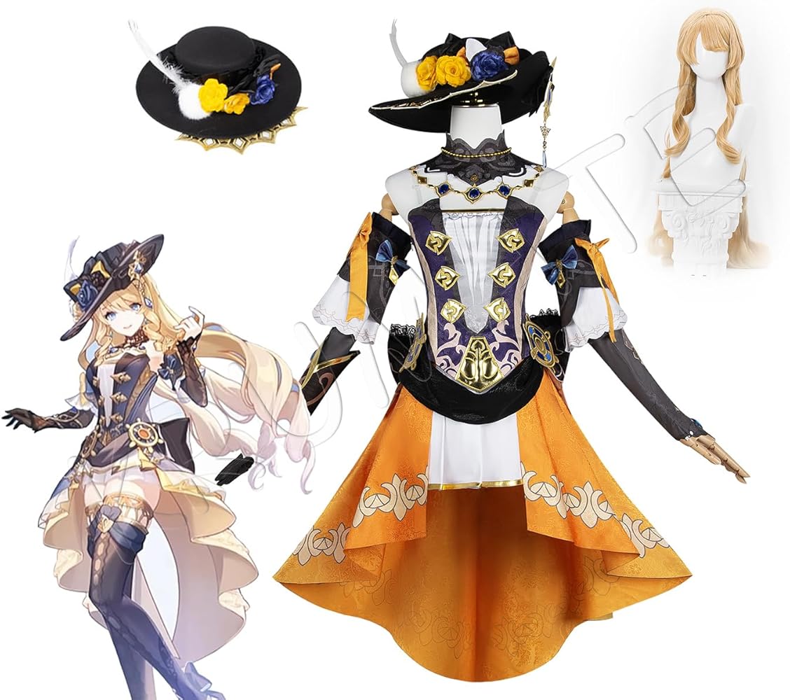 Amazon.co.jp: [KRUMATE] ナヴィア コスプレ衣装 原神 げんしん