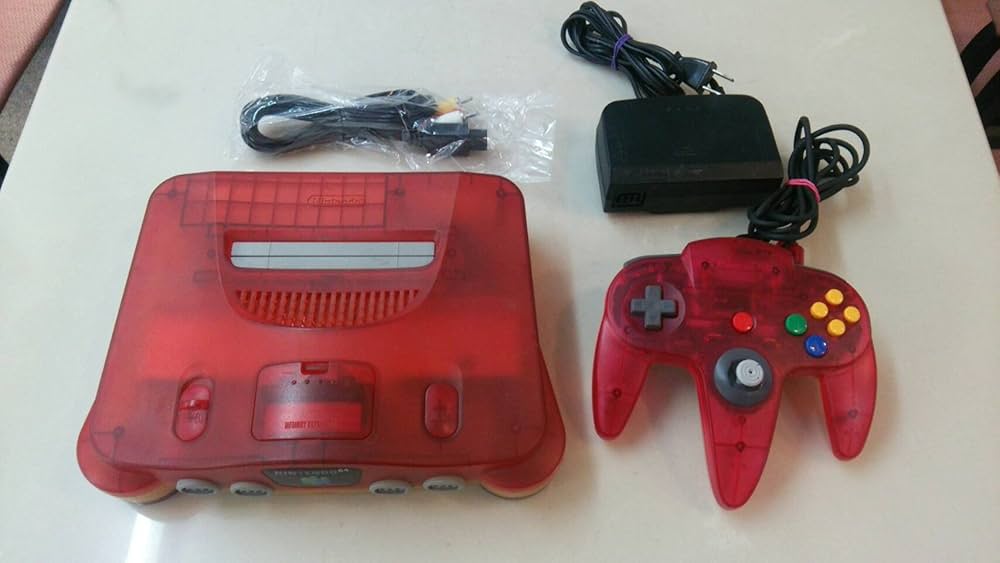 Amazon | NINTENDO64本体 クリアレッド | 本体・周辺機器
