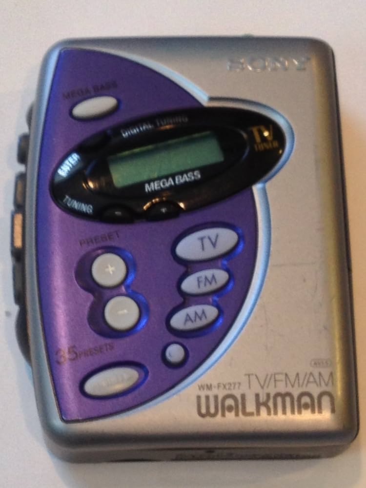 Sony Walkman WM-FX277 - Cassette player - blue, silver: Amazon.co