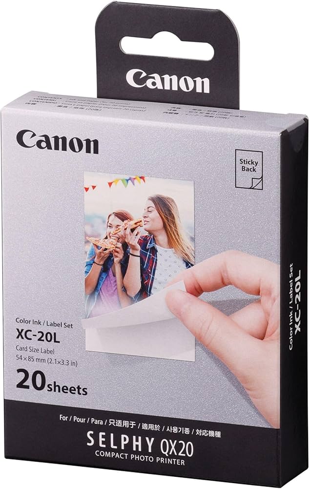 Amazon.co.jp: Canon 純正インク+用紙セット セルフィースクエアQX20