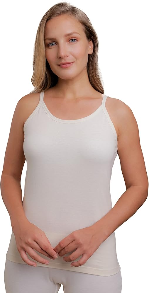 Cottonique Women's Hypoallergenic Camisole Made from 100% Organic