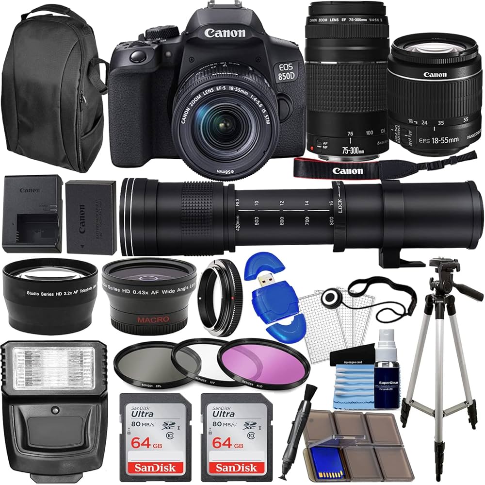 Amazon | カメラ EOS 850D (Rebel T8i) デジタル一眼レフカメラ 18