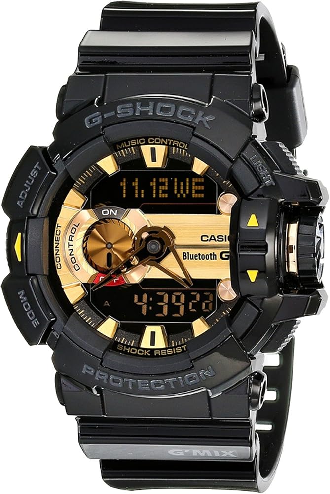 Casio G-Shock Men's GBA400 G'Mix Rotary Switch BLE Watch, Black