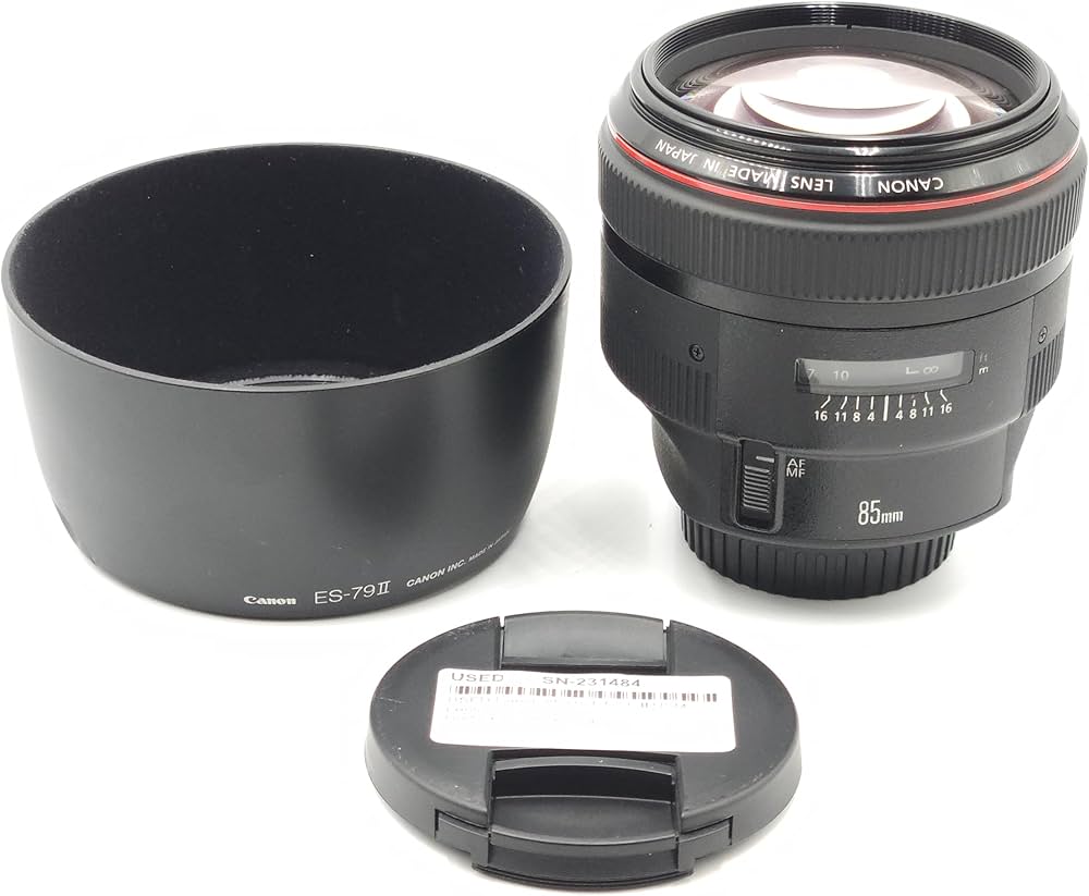 Canon EF 85mm f1.2L II USM Lens for Canon DSLR Cameras - Fixed