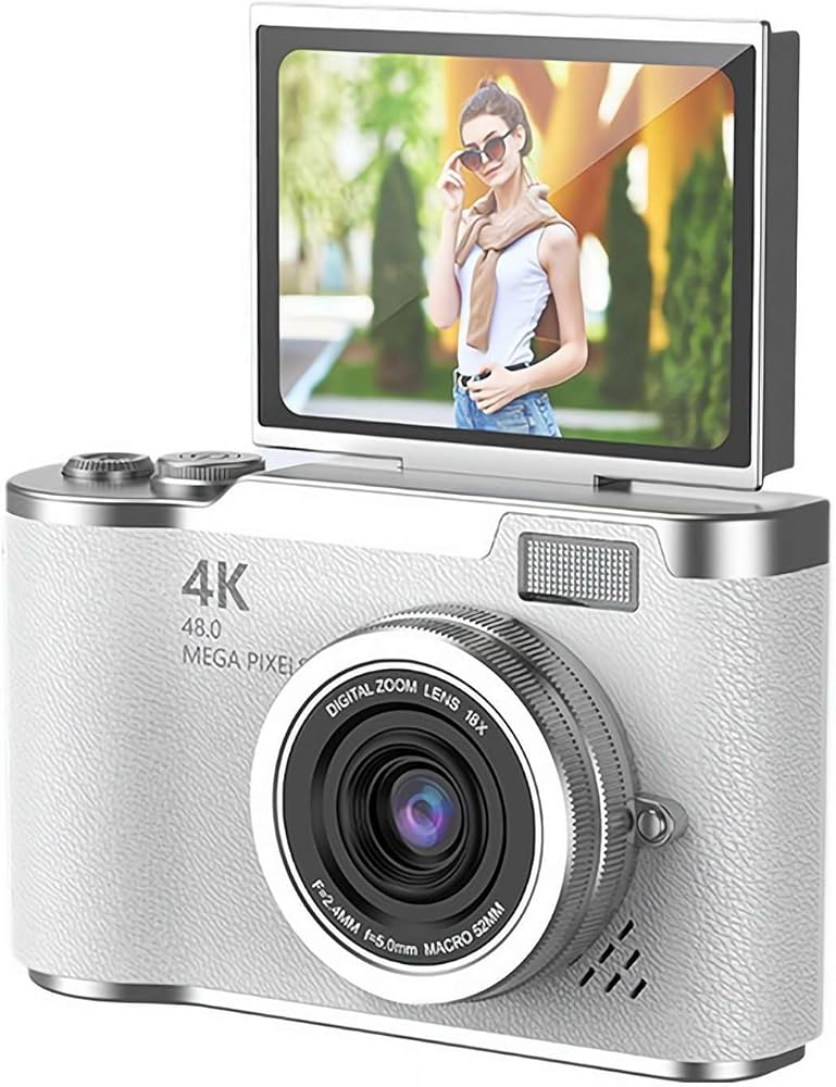 Amazon.co.jp: 4Kデジタルカメラ 4800万画素 180度回転可能