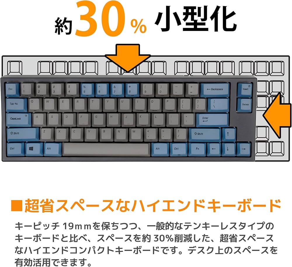 Amazon | LEOPOLD FC660C ミニキーボード 66キー 静電容量無接点方式