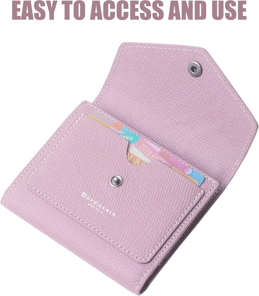 Amazon.com: Borgasets Small Wallet for Women Genuine Leather RFID