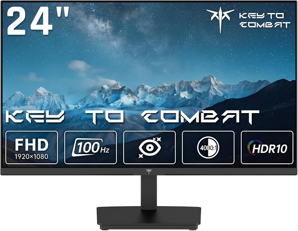 Amazon.co.jp: KEY TO COMBAT 24インチ PCモニター フルHD 1080P 100Hz