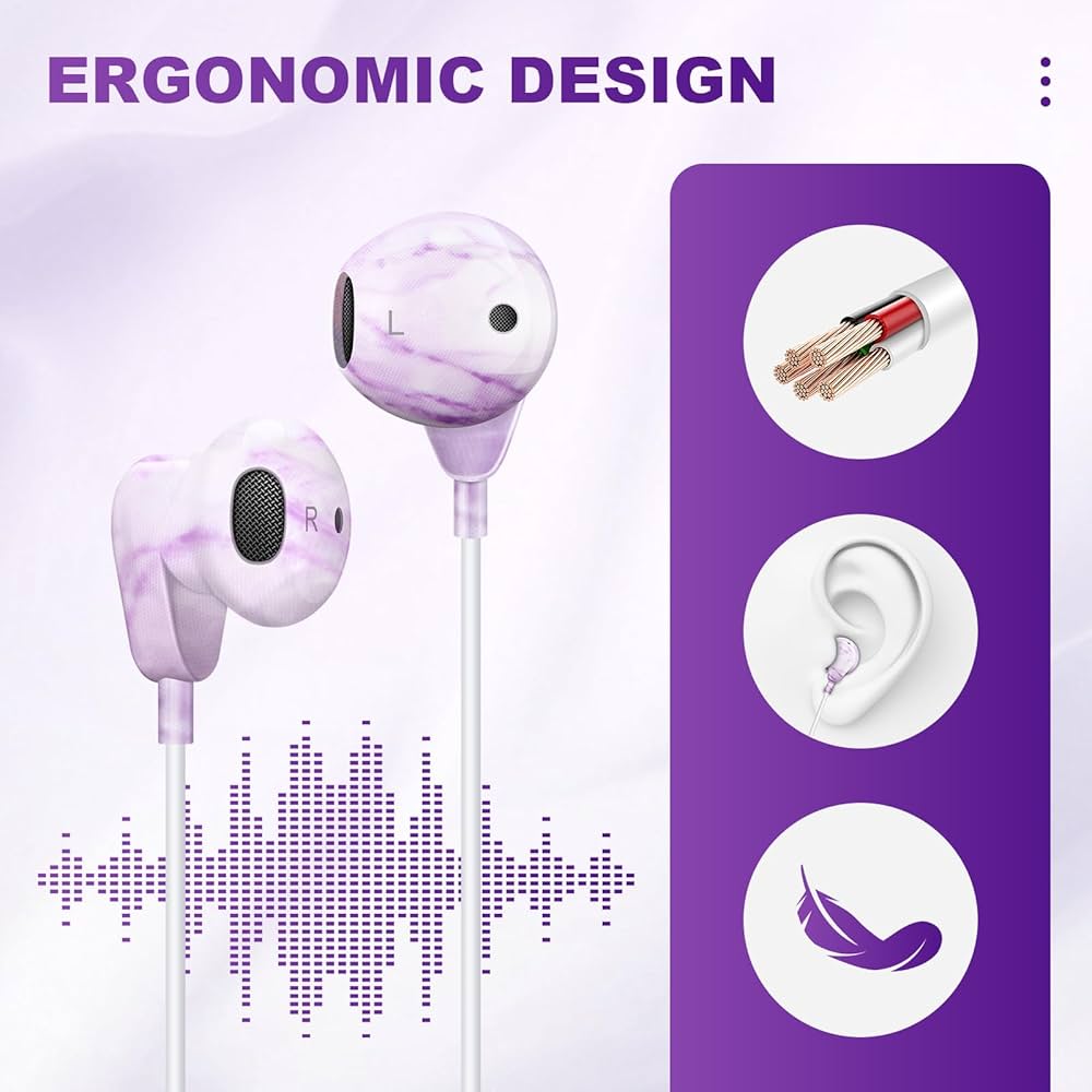 Amazon.co.jp: XNMOA 有線イヤホン ヘッドホン マイク内蔵 音量