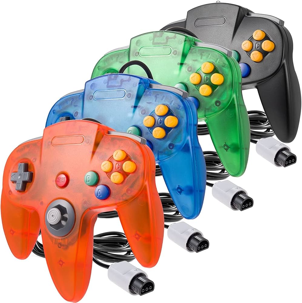 Amazon | miadore クラシック64コントローラー 4個パック 有線 N64