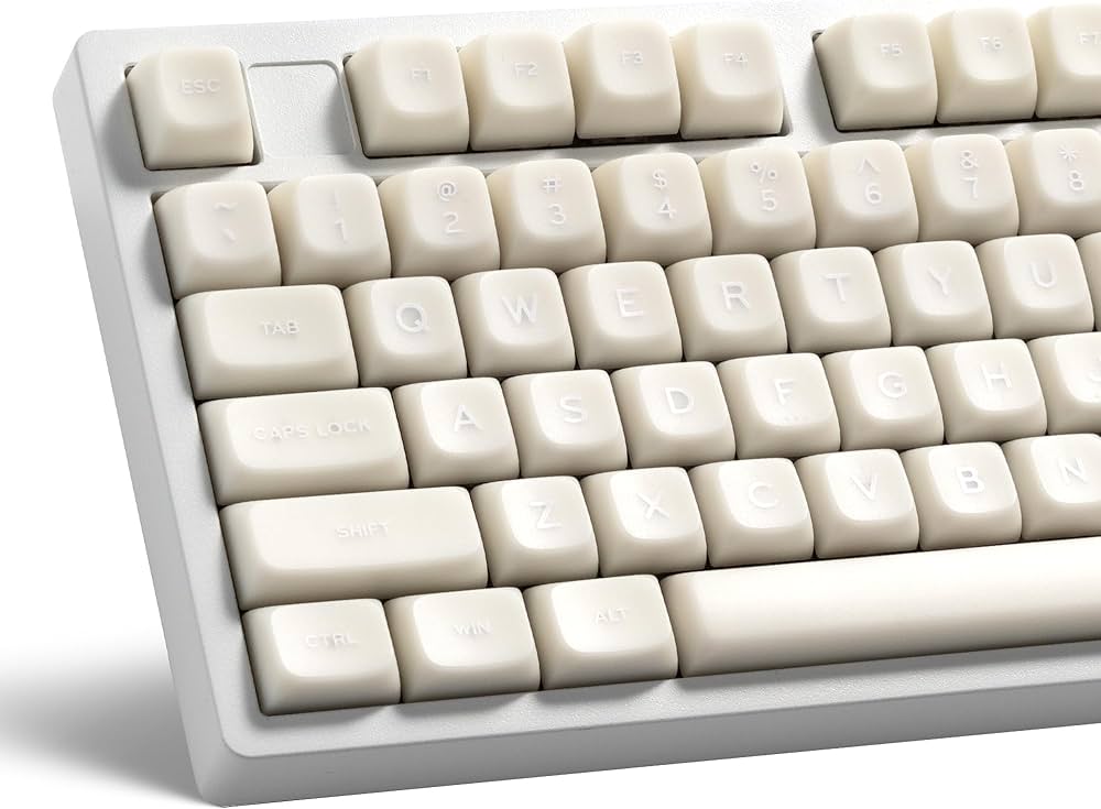 Amazon.co.jp: ホワイトジェイドキーキャップ、XVX ダブルショット PBT