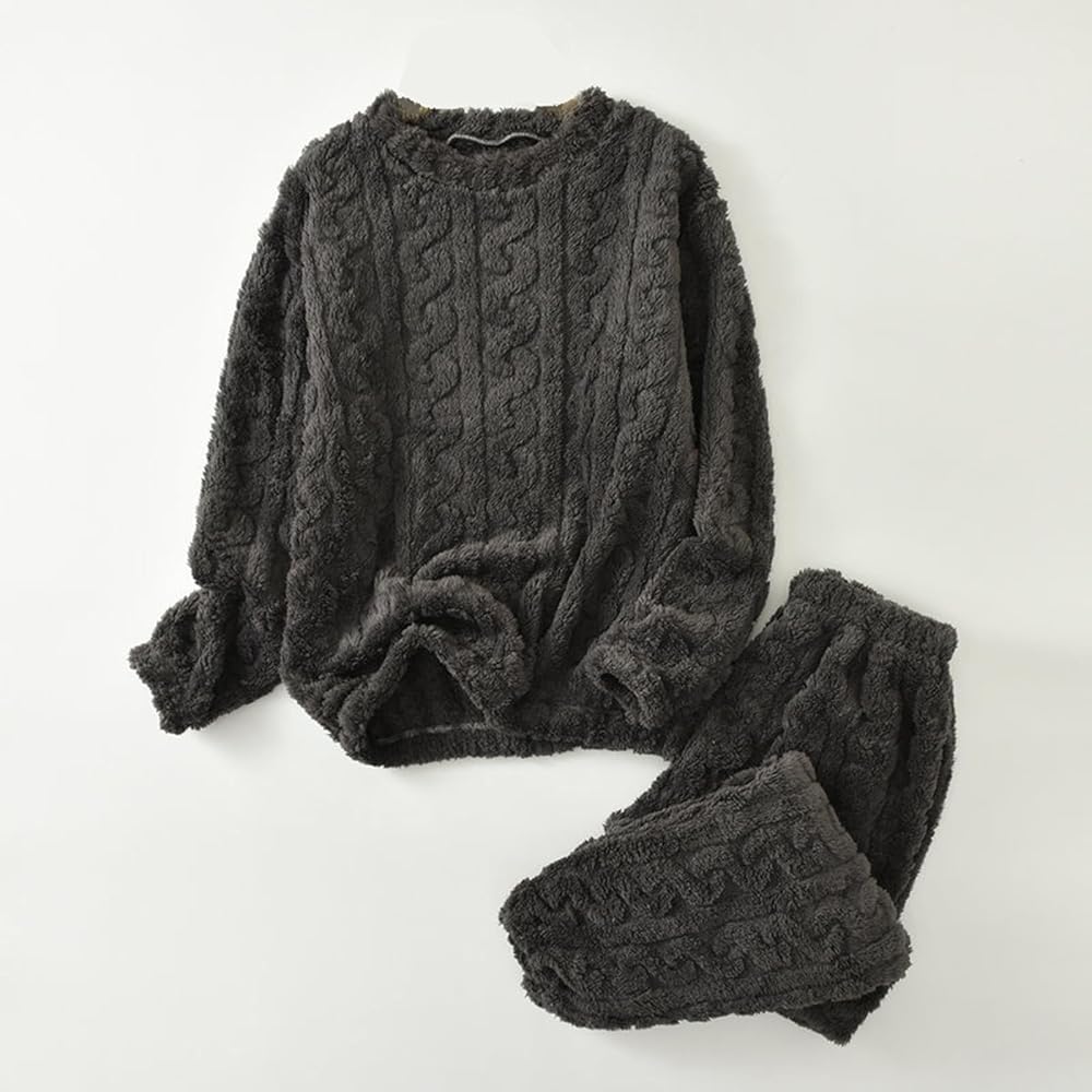 トップス ANDWANG Fluffy Fleece set Black トップス ANDWANG Fluffy