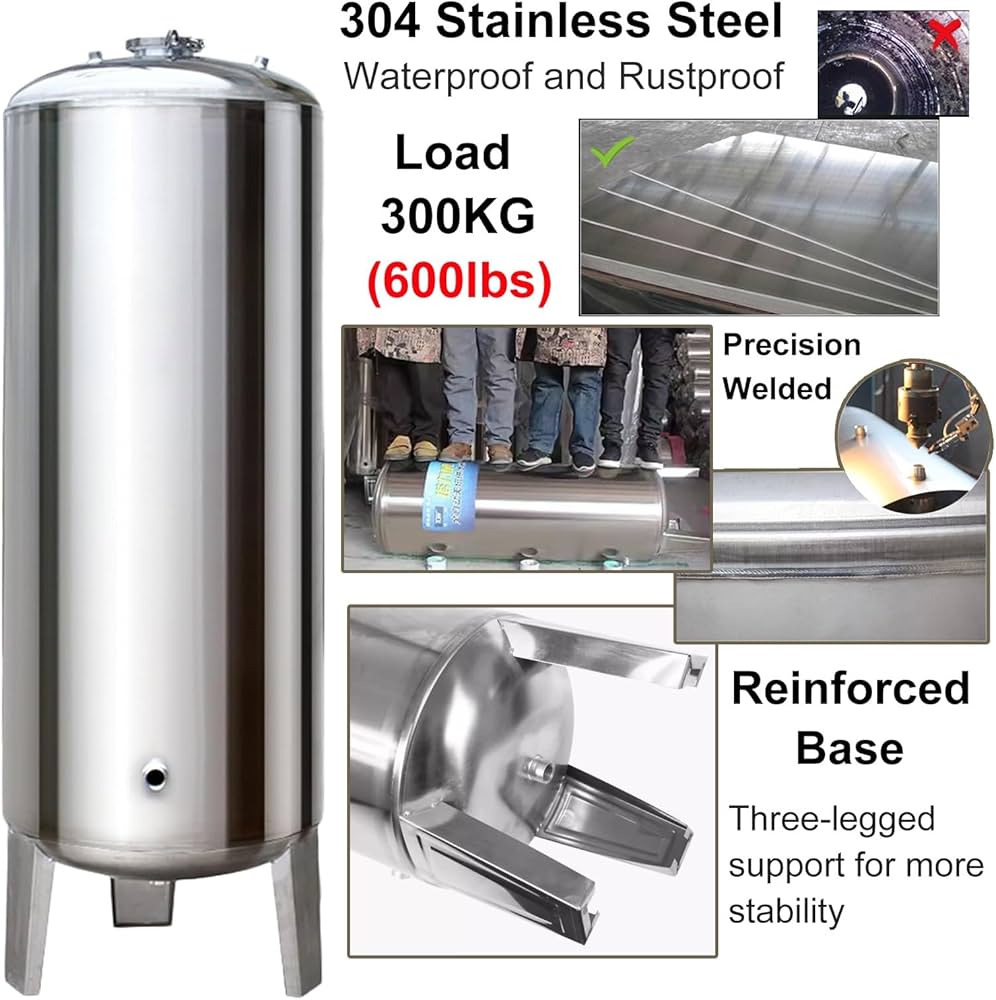 Amazon.co.jp: 井戸ポンプ 用 圧力 タンク 深井戸圧力タンク、取り付け