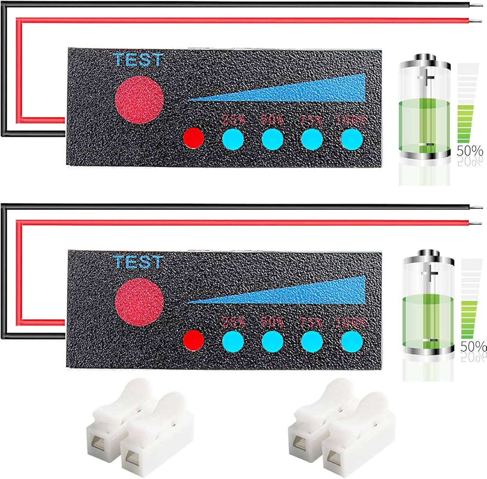Amazon.co.jp: Youmile 2個リチウム電池容量インジケーター 3S 12.6V