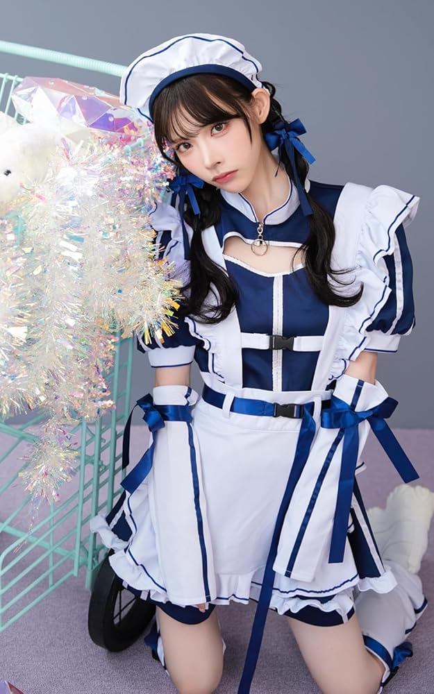 Amazon.co.jp: [Malymoon] メイド ジャージ ウエイトレス コスプレ衣装