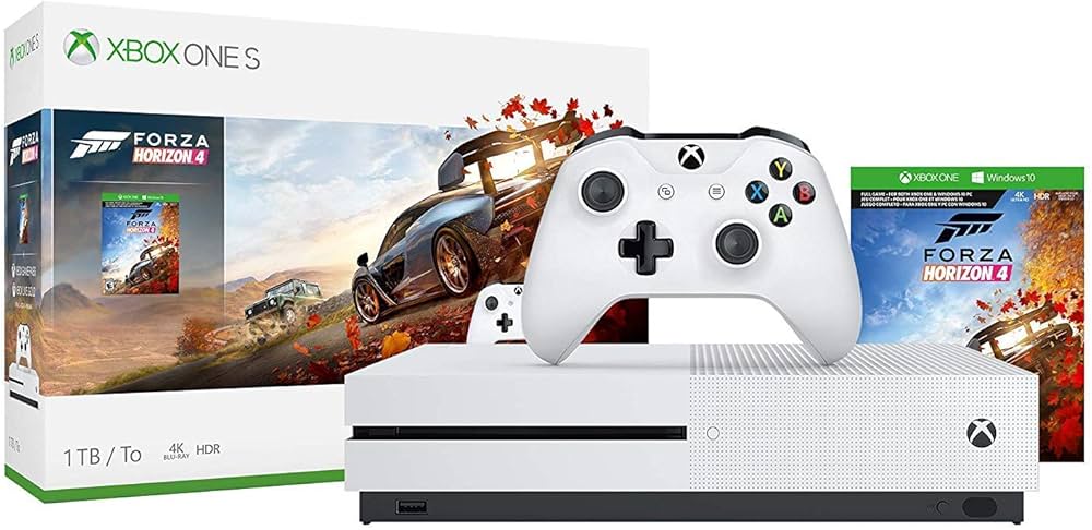 Amazon.com: Microsoft Xbox One S 1TB Forza Horizon 4 Bonus Bundle
