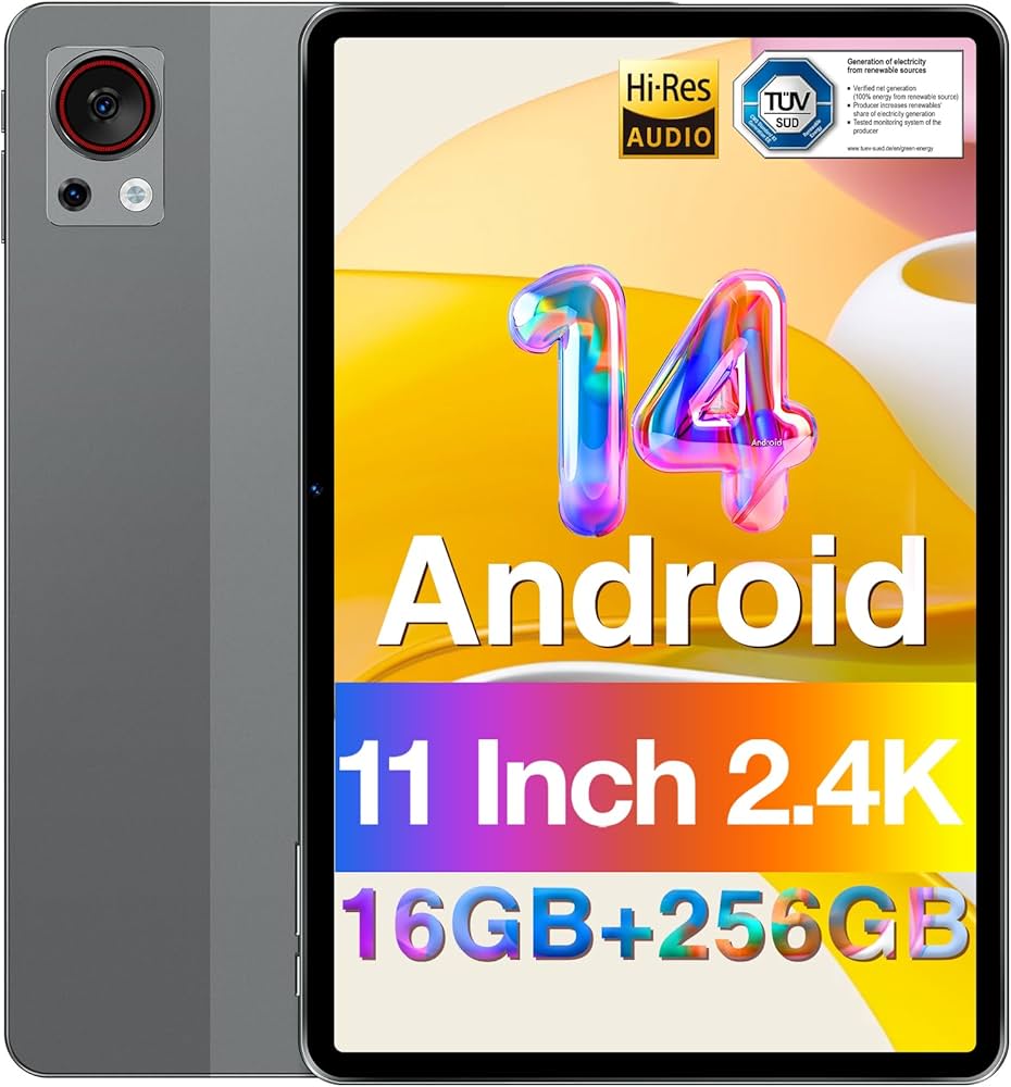 DOOGEE T30S 11'' Android 14 Tablet - 16GB RAM, 256GB ROM, 13MP+8MP