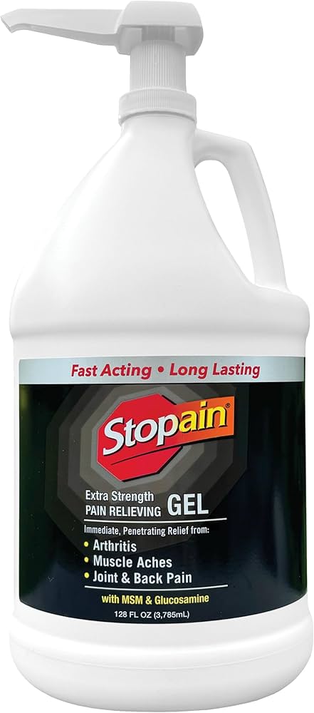 Amazon.com: Stopain Pain Relief Gel Gallon, USA Made, Max Strength