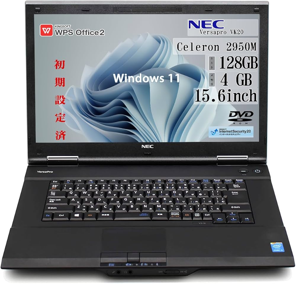 Amazon.co.jp: NEC Versapro VK20 15.6-inch Windows 11 Office Built