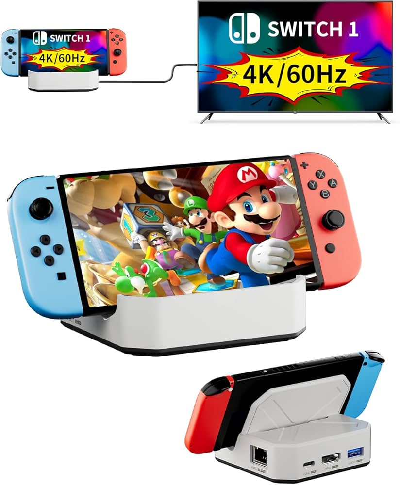 Amazon.com: Portable Switch 1 TV Dock Docking Station for Nintendo