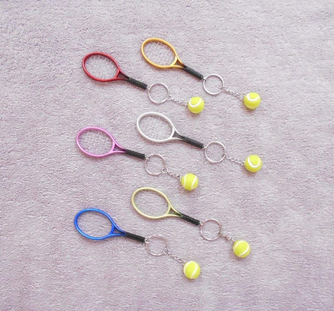 Amazon.co.jp: メタリック テニスラケット & ボール ペンダント